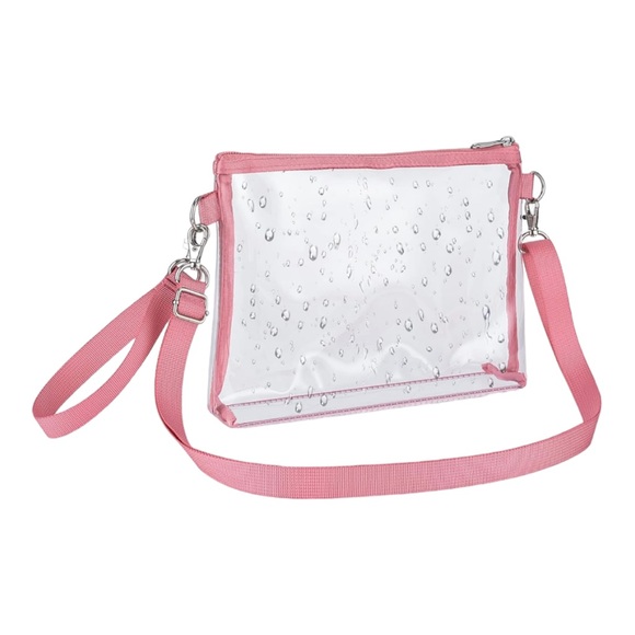 BAGENIUS Pink Stadium Approved Clear Purse NWT - Picture 5 of 10